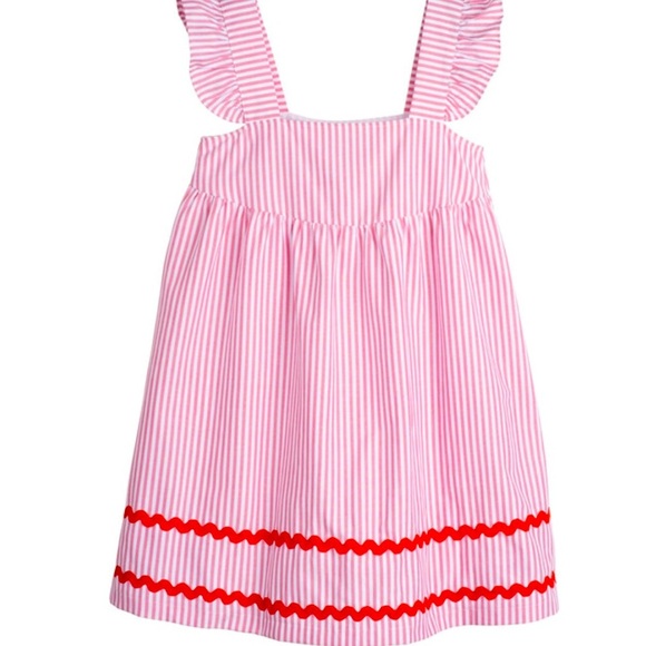 Maison Me Other - MAISON ME Talia Dress, Red Stripe Girls Size 10Y